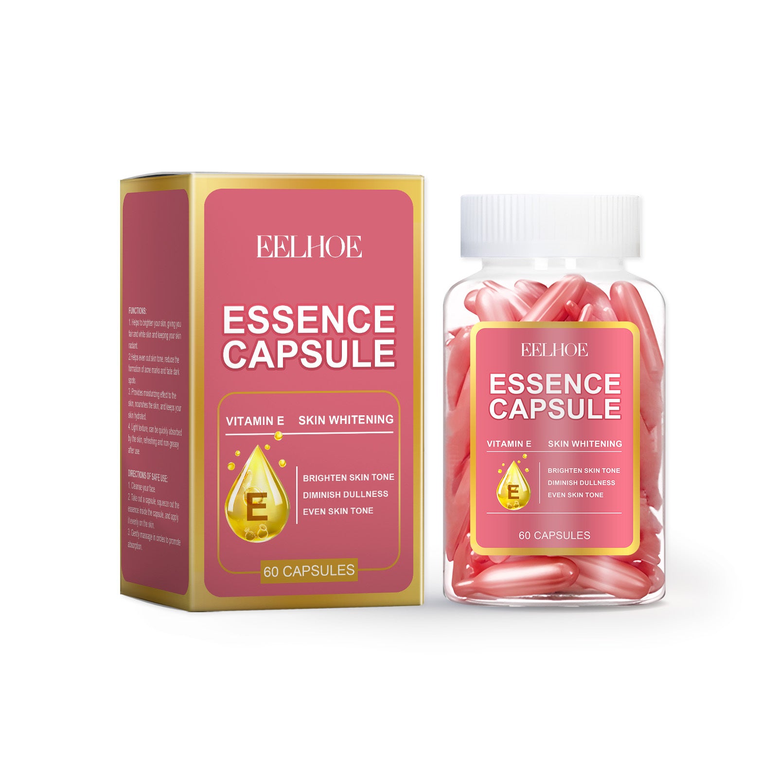 Facial hydrating care serum capsule
