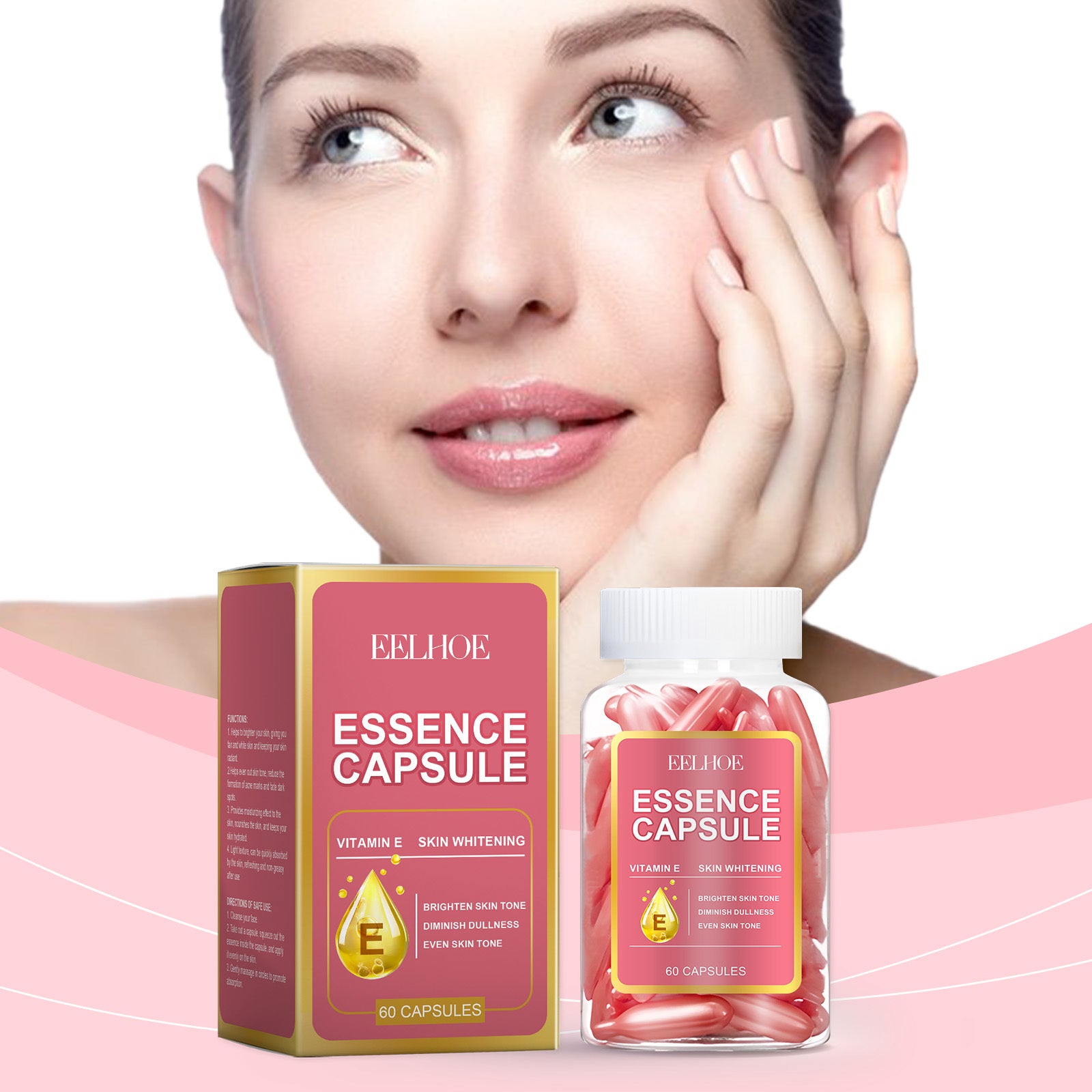 Facial hydrating care serum capsule