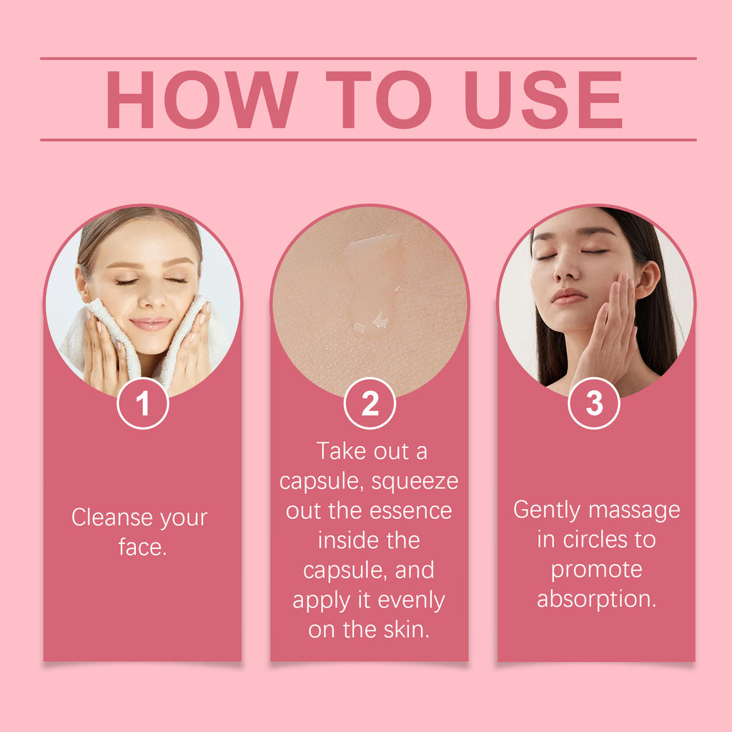 Facial hydrating care serum capsule