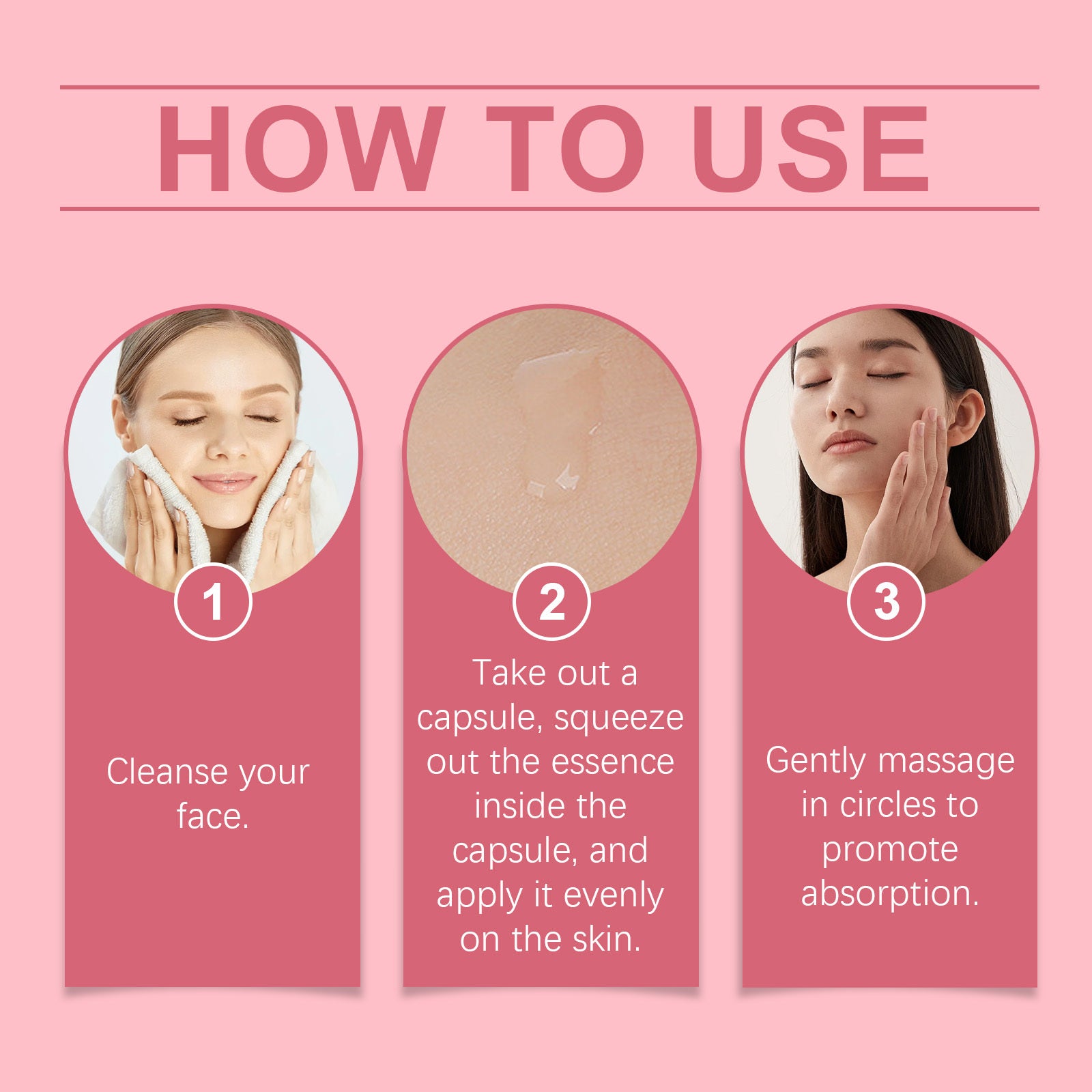 Facial hydrating care serum capsule